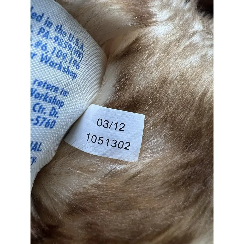 Rare Exclusive 2012 Build-A-Bear Fuzzy Teddy Shaggy Brown Bear 1051302 USA HTF